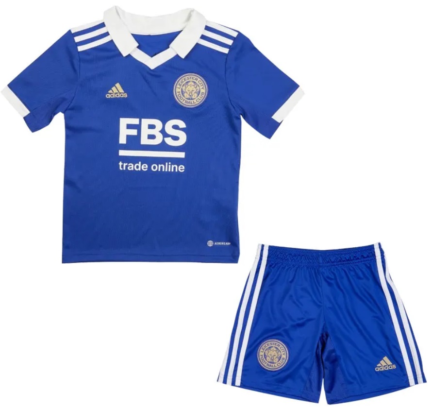 Kit infantil I Leicester City 2022 2023 Adidas oficial